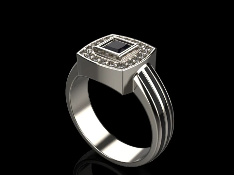 Cushion form ring mdel 904 3D Print Model