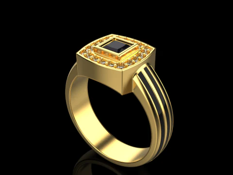Cushion form ring mdel 904 3D Print Model