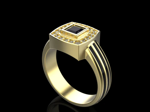Cushion form ring mdel 904 3D Print Model