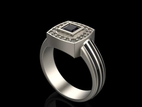 Cushion form ring mdel 904 3D Print Model