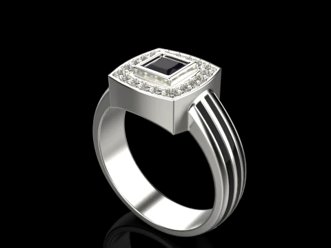 Cushion form ring mdel 904 3D Print Model