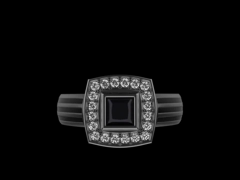 Cushion form ring mdel 904 3D Print Model