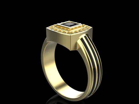 Cushion form ring mdel 904 3D Print Model
