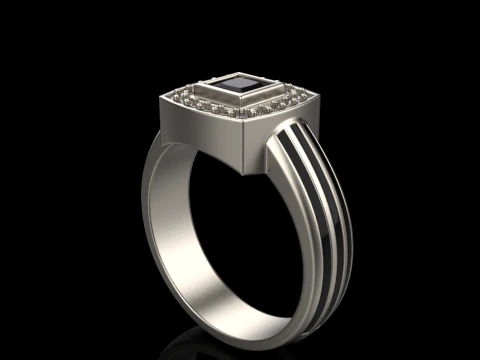 Cushion form ring mdel 904 3D Print Model