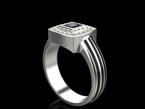 Cushion form ring mdel 904 3D Print Model