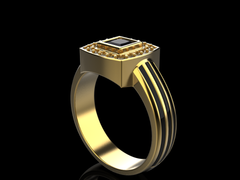 Cushion form ring mdel 904 3D printmodel