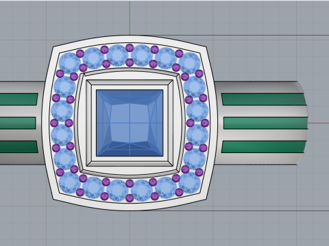 Cushion form ring mdel 904 3D printmodel