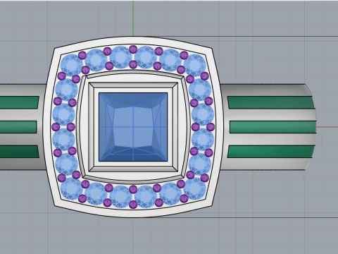 Cushion form ring mdel 904 3D Print Model