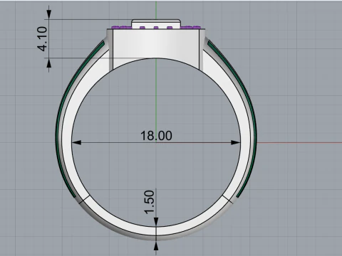 Cushion form ring mdel 904 3D Print Model