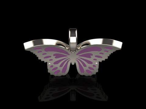 Enamel butterfly pendant model 903 Modelo de Impressão 3D