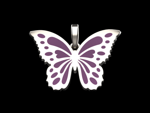 Enamel butterfly pendant model 903 Modelo de Impressão 3D