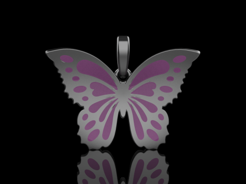 Enamel butterfly pendant model 903 Modelo de Impressão 3D