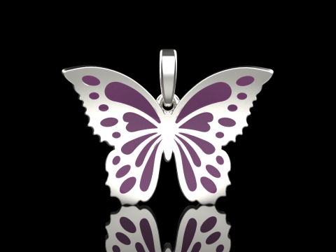 Enamel butterfly pendant model 903 Modelo de Impressão 3D