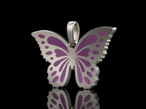 Enamel butterfly pendant model 903 Modelo de Impressão 3D