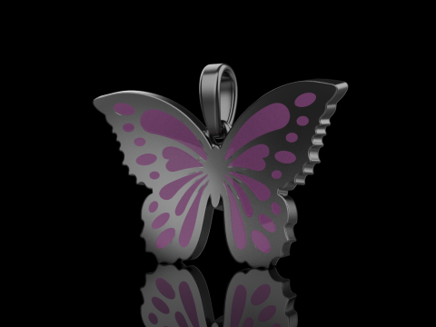 Enamel butterfly pendant model 903 Modelo de Impressão 3D