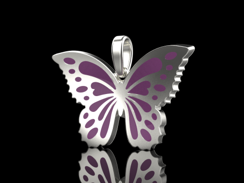 Enamel butterfly pendant model 903 Modelo de Impressão 3D