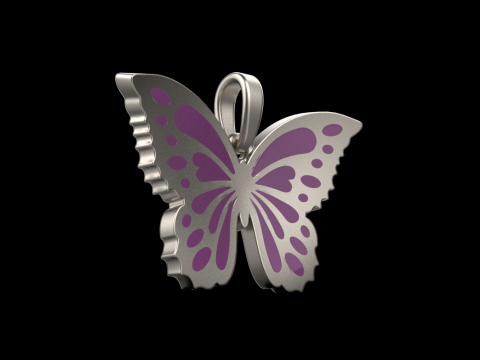 Enamel butterfly pendant model 903 Modelo de Impressão 3D