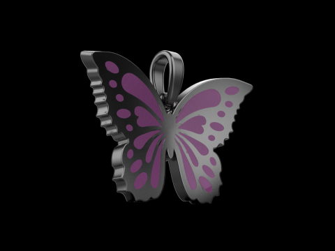 Enamel butterfly pendant model 903 Modelo de Impressão 3D
