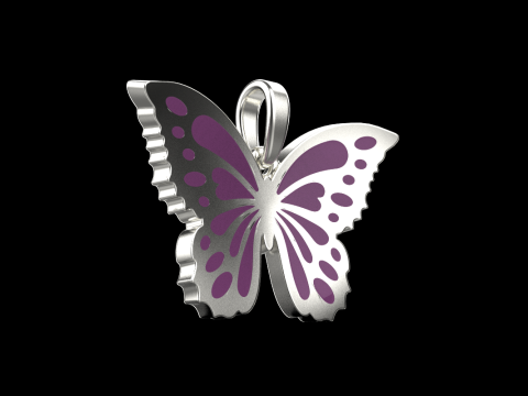 Enamel butterfly pendant model 903 Modelo de Impressão 3D