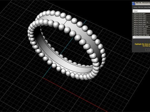 Wedding rings model 902 3Dプリントモデル