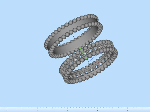 Wedding rings model 902 3D Print Model