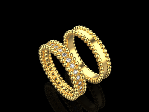Wedding rings model 902 3Dプリントモデル