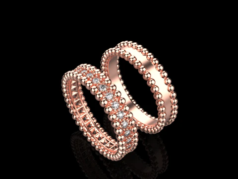 Wedding rings model 902 3D Print Model