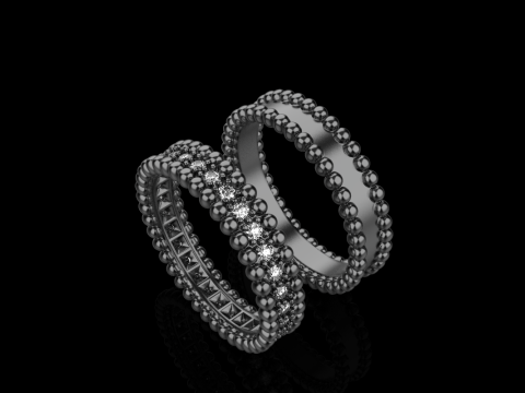 Wedding rings model 902 3Dプリントモデル