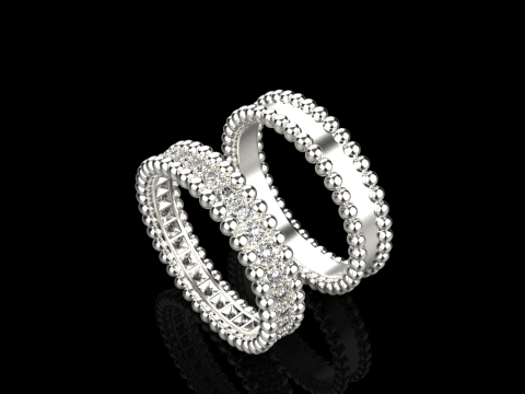 Wedding rings model 902 3Dプリントモデル