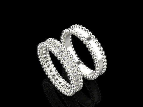 Wedding rings model 902 3D Print Model