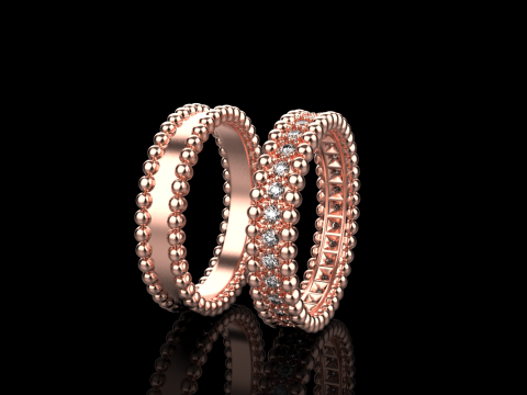 Wedding rings model 902 3Dプリントモデル