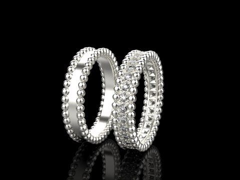 Wedding rings model 902 3Dプリントモデル