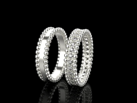 Wedding rings model 902 3D Print Model