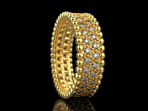 Wedding ring model 901 3D Baskı Modeli