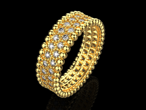 Wedding ring model 901 3D Baskı Modeli