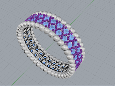 Wedding ring model 901 3D Baskı Modeli