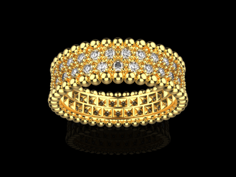 Wedding ring model 901 3D Baskı Modeli