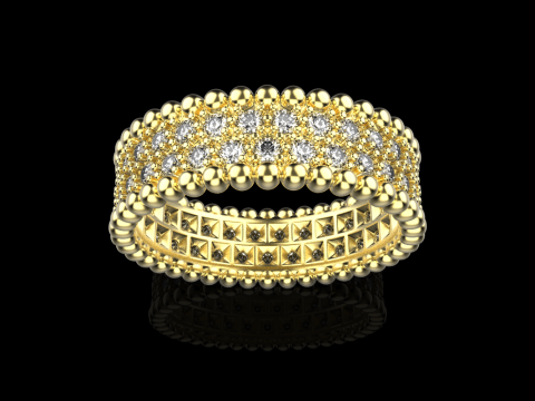 Wedding ring model 901 3D Baskı Modeli