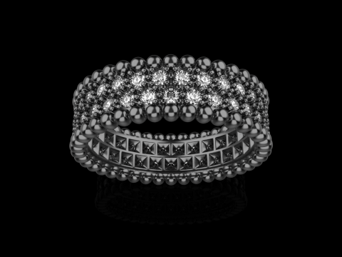 Wedding ring model 901 3D Baskı Modeli