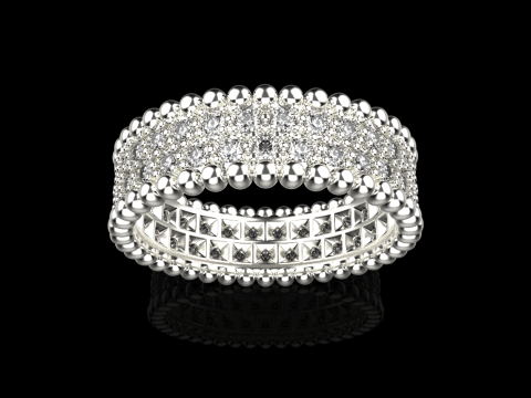 Wedding ring model 901 3D Baskı Modeli