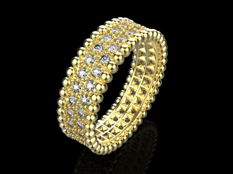 Wedding ring model 901 3D Baskı Modeli
