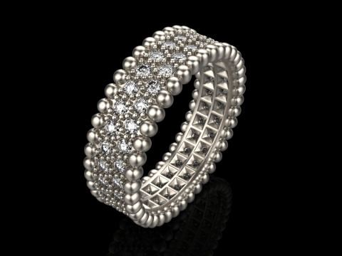 Wedding ring model 901 3D Baskı Modeli