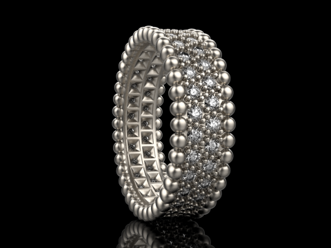 Wedding ring model 901 3D Baskı Modeli