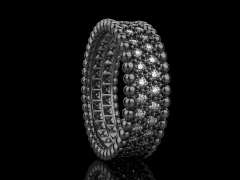 Wedding ring model 901 3D Baskı Modeli