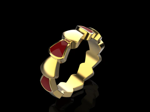 Enamel ring model 899 3D Print Model