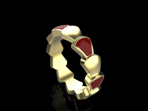 Enamel ring model 899 3D Print Model