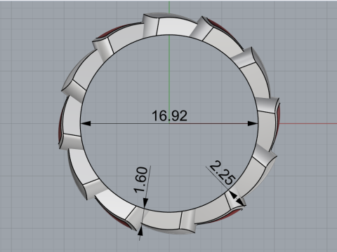 Enamel ring model 899 Modello di stampa 3D