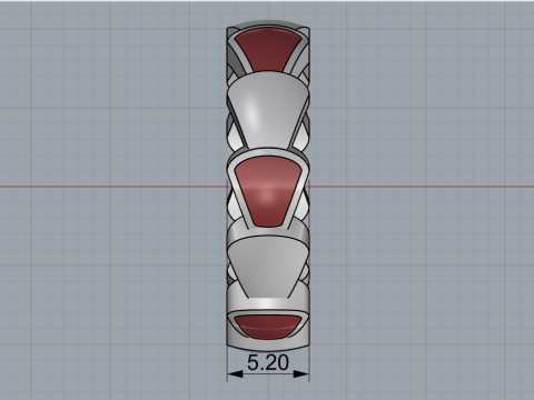 Enamel ring model 899 Modello di stampa 3D