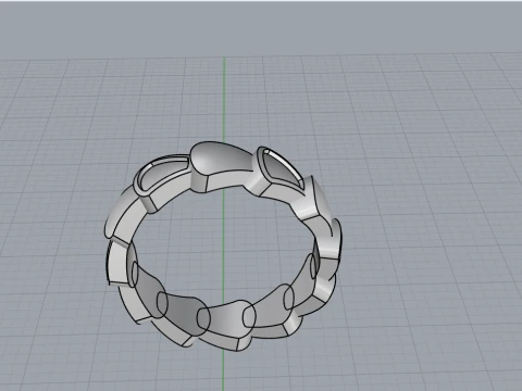 Enamel ring model 899 3D Print Model