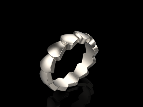 Wedding ring model 898 3Dプリントモデル